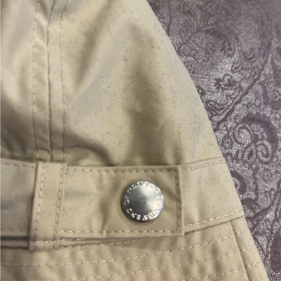 LANDS' END Hat Sun Hat Khaki Nylon Bucket Hat Sz S/M Cream - Picture 7 of 9